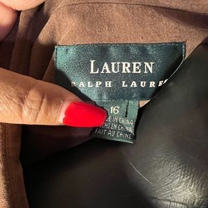 Ralph Lauren suede shirt